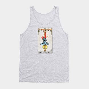 The Hanged Man tarot card (distressed) Tank Top